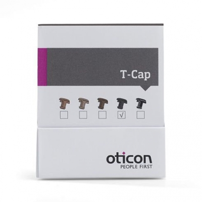 T-Cap Oticon , 8 st mørk brun