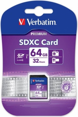 64 GB SDXC, Verbatim class 10