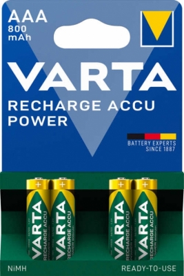 AAA Ready2Use Varta 800MAH NI-MH 4-pack i gruppen Batterier / AA  AAA  9V - batterier hos Batteriexperten.com (AAA8NH_VA4P)