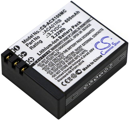 Activeon CX Gold, 3.7V, 600 mAh i gruppen Batterier / Kamerabatterier / Övrigt / Övrigt Modeller hos Batteriexperten.com (16665bdea61388121122c1df7)
