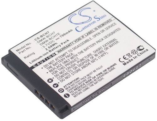 Panasonic Lumix DMC-TS10K, 3.7V, 690 mAh i gruppen Batterier / Kamerabatterier / Panasonic / Panasonic Modeller hos Batteriexperten.com (03d890cd8469959ee8cb791a3)
