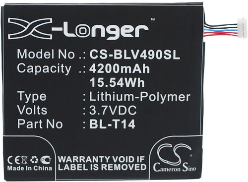 BL-T14 för LG, 3.7V, 4200 mAh i gruppen Batterier / Surfplattor-batterier / LG / LG Batterier hos Batteriexperten.com (014ba9c13c484387cd6fbff1f)