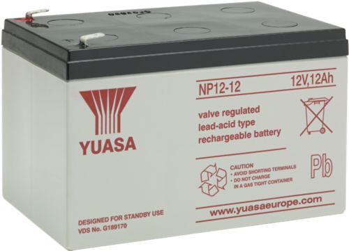 Yuasa 12V 12Ah (AGM) batteri 151 x 98 x 97 i gruppen Batterier / Blybatterier / 12V batterier hos Batteriexperten.com (BNP12012)