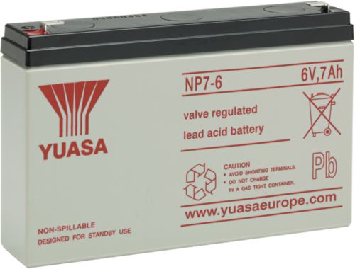 Yuasa 6V 7.0Ah (AGM) batteri 151 x 98 x 34 i gruppen Batterier / Batteri Bly / Alarm / Nødlys / 6V batterier hos Batteriexperten.com (BNP76)