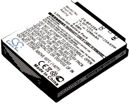 Samsung HMX-Q20BN, 3.7V, 1250 mAh i gruppen Batterier / Kamerabatterier / Samsung / Samsung Modeller hos Batteriexperten.com (193491acb75a10bc39f3119f8)