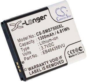 Samsung GT-S7508, 3.6V (3.7V), 1300 mAh i gruppen Batterier / Mobilbatterier / Samsung / Samsung Modeller hos Batteriexperten.com (03db3ab4468511151410a5302)