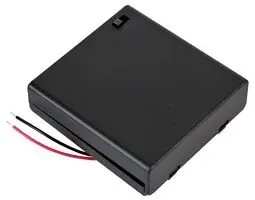 Batterihållare med switch för AAx4