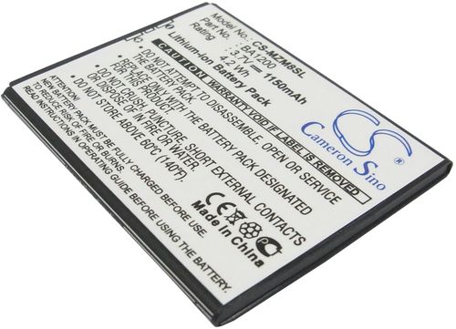 Meizu M8 8GB, 3.7V, 1150 mAh i gruppen Batterier / Mobilbatterier / Övrigt / Övrigt Modeller hos Batteriexperten.com (01f00af103abc368da0befff4)