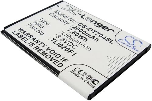 Alcatel OT-4037V, 3.8V, 2000 mAh i gruppen Batterier / Mobilbatterier / Övrigt / Övrigt Modeller hos Batteriexperten.com (0121637a3dcebaf727fe211d1)