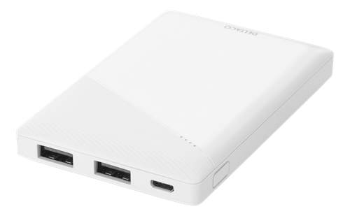 5000mAh Powerbank 2x USB-A, vit i gruppen Reservdelar/tillbehör / Mobiltillbehör / iPhone / iPhone 4S hos Batteriexperten.com (PBA1000)