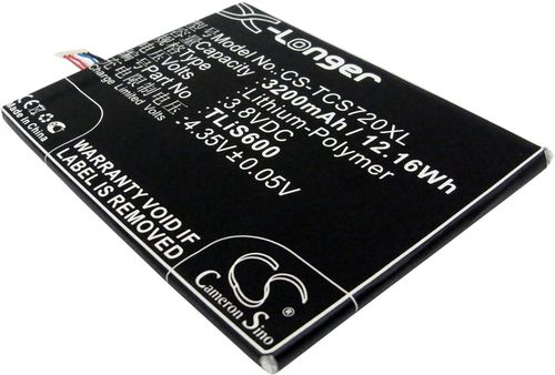 Tcl S725T, 3.8V, 3200 mAh i gruppen Batterier / Mobilbatterier / Övrigt / Övrigt Modeller hos Batteriexperten.com (012b87febc4a1ce962bec4631)