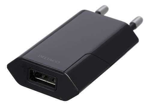 USB Ladere 1xUSB-portar, 1.0A smartphone sort i gruppen Mobiltilbehør / iPhone / iPhone 11 Pro Max hos Batteriexperten.com (USBAC172)