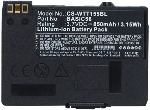 BASIC56 för Way Systems, 3.7V, 850 mAh i gruppen Batterier / Betalningsterminaler / Betalningsterminaler Batterier hos Batteriexperten.com (0a9a69b9172d3771c53a584c3)